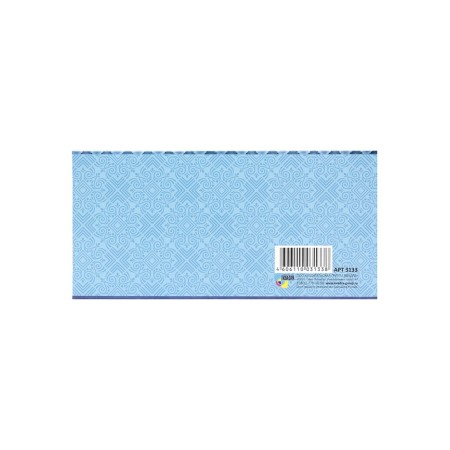 Money envelope "On Birthday!" Blue, embossing, curly cutting, 8 × 17 cm-2