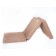 Pouffer "Mobile Matrass", size 67x61x33 cm, martial, brown