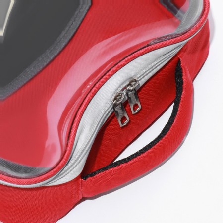 Backpack for carrying "cat", transparent, 32 x 28 x 42 cm, red-10