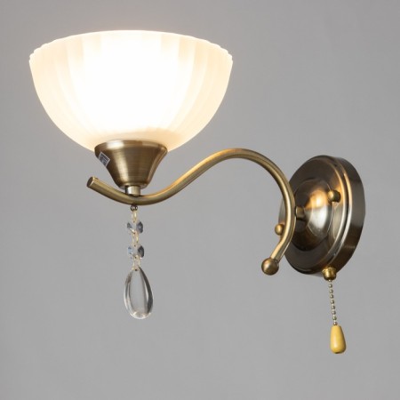 Bra "Laura" 1 lamp E27 60 W Antique bronze 28.5x17x21.5 cm.-1