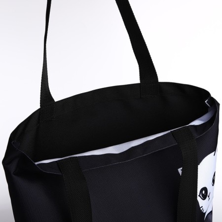 Bag Schoper cats, 40x12x38, black color-6