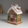 Souvenir Polystone Light "Gingerbread House with a Christmas tree, gingerbread and candy" 12.5x9.5x17 cm