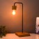 HEAB-1 desktop lamp brown/black 20x20x55cm Risalux