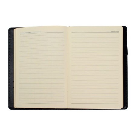 Diary Semi -dated A5, 208 PROFY sheets, reclaid leather, replaced block, gold cut, black-17