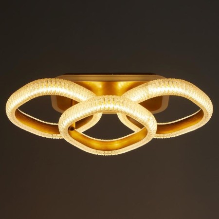 Chandelier with PDU 1141/3 LED+backlight 72W 3000K-6000K Dimmer gold 54x25x13 cm Bayerluux-2
