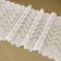 Lace elastic fabric, 200 mm × 2.7 ± 0.5 m, white color