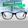 Ready glasses GA0315 (color: C1 black, red; diopter: -1; tint: no)