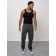 Cargo jeans men, size 54, dark gray color