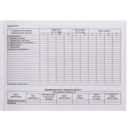 Medical card of the child "Play", form No. 112/y, 60 sheets-14