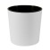 Plastic pot Live-In-Green with the Vega tab, D = 25 cm, 10.2 l, white color
