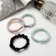 Hair elastic band "Mahrushka Sport" Tender Rings, 5 cm, mix