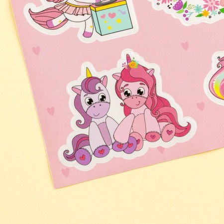 Paper stickers "Unicorn", 11 × 16 cm-1