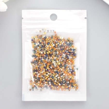 Glass beads 11/0 "cylinder. Multi -colored gloss" 10 g-2