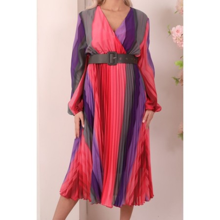 Women's dress, size 54, pink color-14