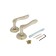 Doorbell handle "lock factory" FZ 15 SN, matte nickel color