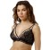 Women's bras of Lengy, size 70c, black color with silver peon