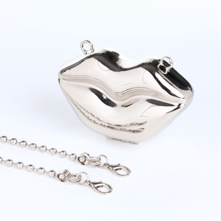 Female bag on a magnet, silver color-11