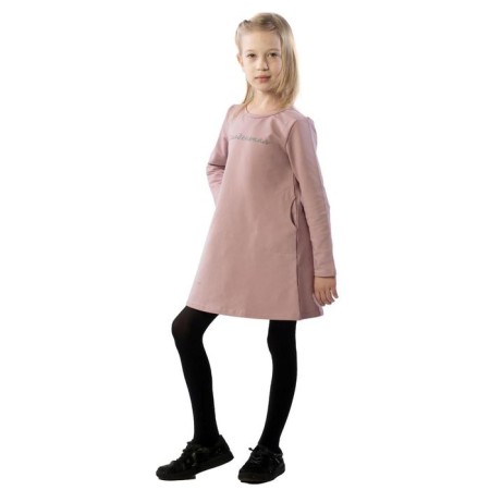 Baby dress, height 128 cm, light pink color-1