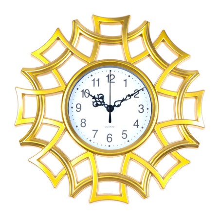 Wall clock, series: interior, "Shein", 25 x 25 cm, mix