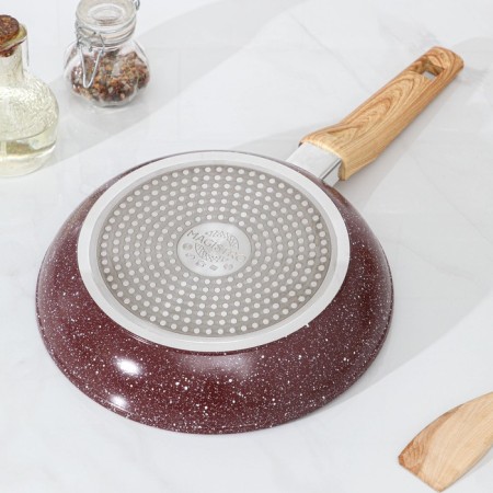 Forged pan Magistro Natural. Brown, D = 24 cm, Soft-Touch handle, anti-stick coating, induction, brown color-2