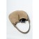 Sobo bag female, natural suede, ludor beige, 37x11x28 cm
