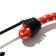 Universal harness, 60 cm, 2 hooks, textiles, red color