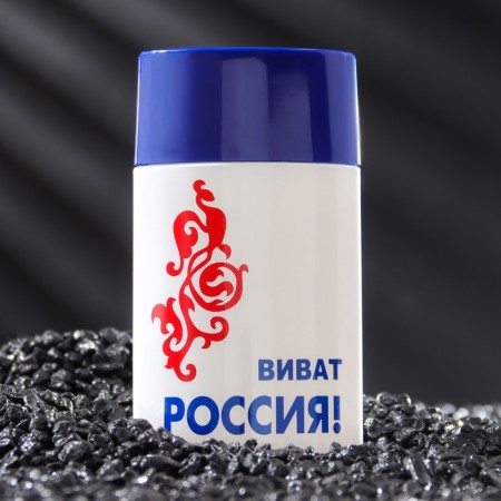 Male toilet water "Vivat Russia", white, 100 ml-1