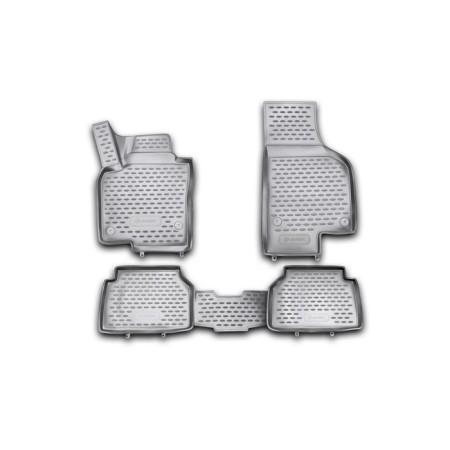 3D mats in the salon VW Tiguan 10/2007-2016, 4 pcs. (polyurethane)