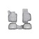 3D mats in the salon VW Tiguan 10/2007-2016, 4 pcs. (polyurethane)