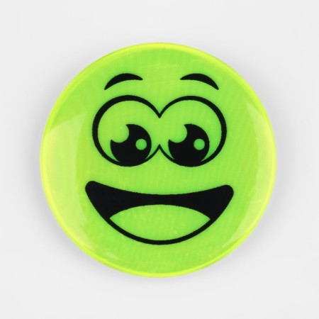 Reflective icon "Surprised smile", d = 5.8 cm, color mix-3