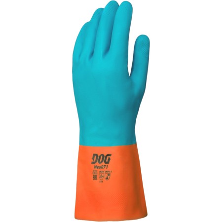 DOG Neo071 Latex gloves with neoprene with hb chillers. Chemically persistent size 8 (m)-1