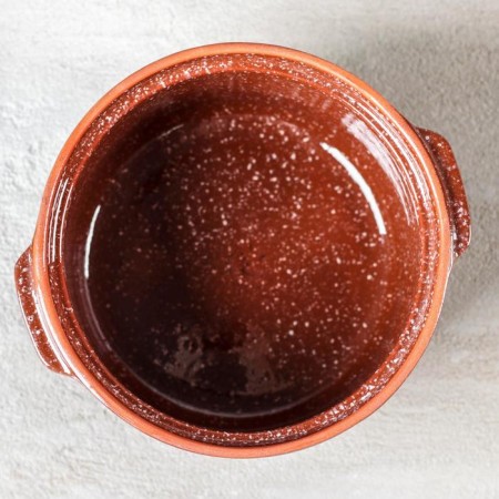 Social-sized pot “Brown marble”, 1.5 liters-2