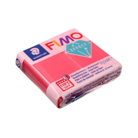 Plastic - polymer clay, 57 g, Effect Translucent, translucent red