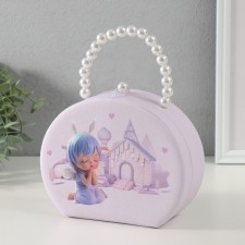 Casket to the leatherette for decorations handbag 