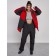 Ski suit female, size 54, red color