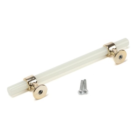 Cappio pk106 bracket handle, m/o 128 mm, d = 12 mm, plastic, phosphorus/gold color-4