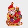 Decorative sticker "Grandfather Frost on the sled" 33.5x30 cm