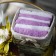 Arya Home tanked towel, 300 g, size 30x30 cm, 6 pcs, lilac color, white