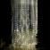 Garland "Curtain" 2.8 × 3 m dew on hooks, with a remote control, IP20, silver thread, 300 LED, glow warm white, 8 modes, USB