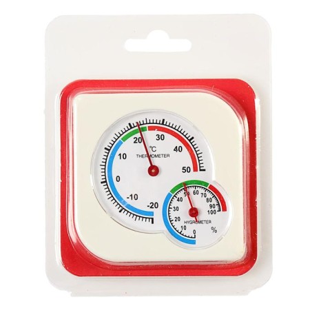 Street thermometer, hygrometer, white-5