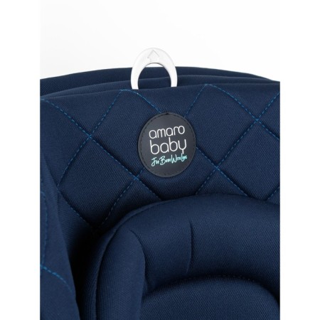 AMAROBABY BRILIANT, ISOFIX fastening, class D, group 0+/1/2/3 (0-36 kg), blue color, blue-12