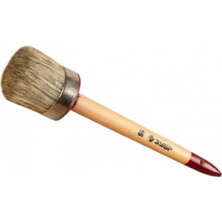 Round bison 01501-50, light bristles, wooden pen, No. 14, 50mm-1