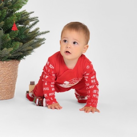 Combineson crumb I "Happy Winter 2", height 86-92 cm, red-3