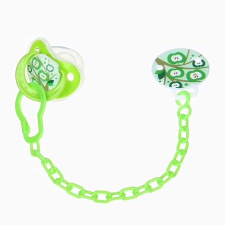 Dummy orthodontist., With a cap and a holder, from 0 months, the color is green / blue-1