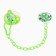 Dummy orthodontist., With a cap and a holder, from 0 months, the color is green / blue