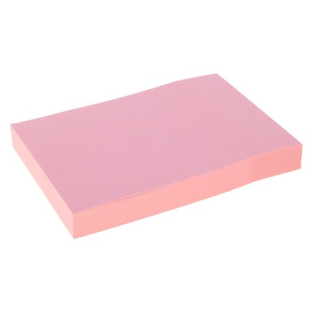 Block with a sticky edge of 51 mm x 76 mm, 100 sheets, pastel, pink