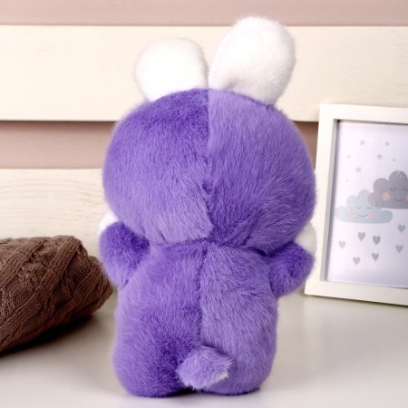 Soft toy "Hare", 27 cm, purple color-2
