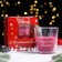 Candle in a glass aromatic "frosty cherries", 6.5x8 cm, burgundy
