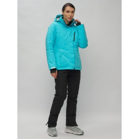 Ski suit female, size 44, blue color-23