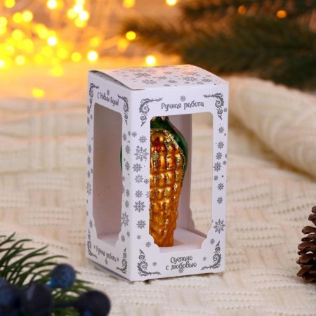 Christmas tree decoration "corn" 9 cm-1